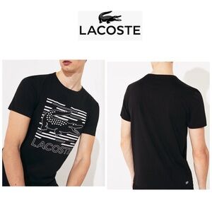 Lacoste Men's Navy Graphic T-Shirt XXL